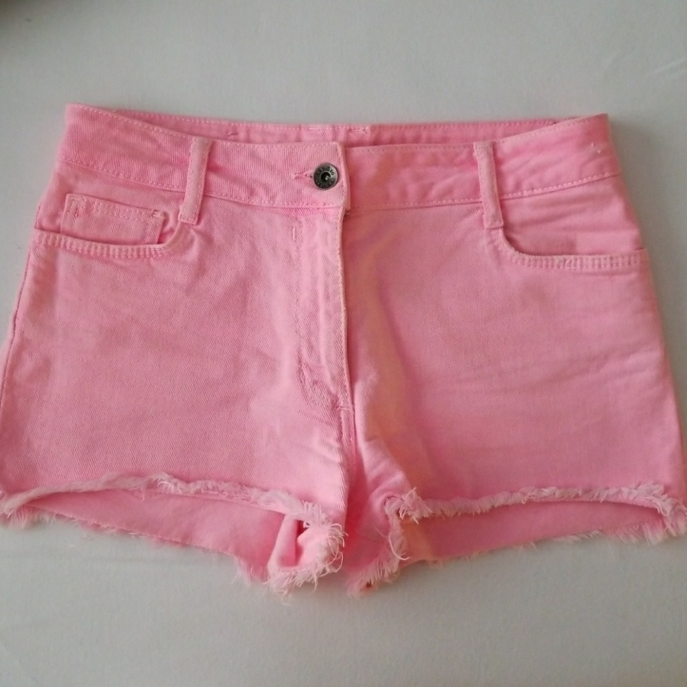 Sandro Jean Shorts in Bright Pink